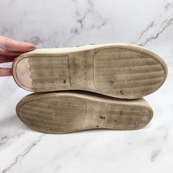 Steve Madden Eros Studded Snakeskin Python Sneakers Slip On Flats 7B - Picture 8 of 10